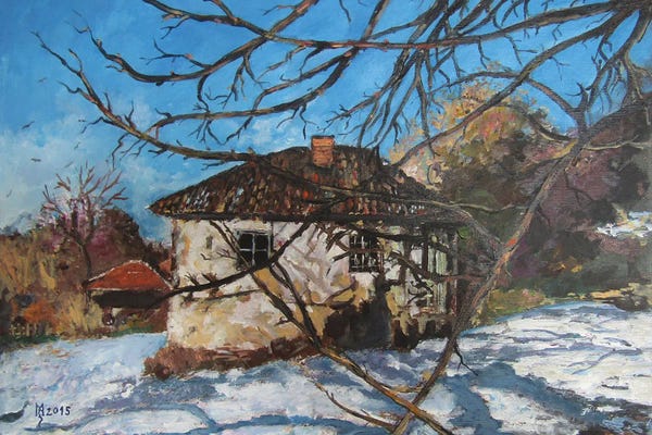 Zoran Mihajlovic Muza: Winter Idyll by Zoran Mihajlovic Muza
