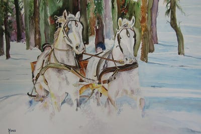 Winter Story III by Zoran Mihajlovic Muza canvas print