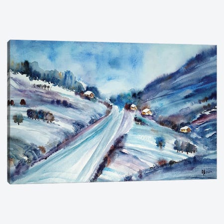 Mountain Road Canvas Print #ZMZ67} by Zoran Mihajlovic Muza Canvas Artwork