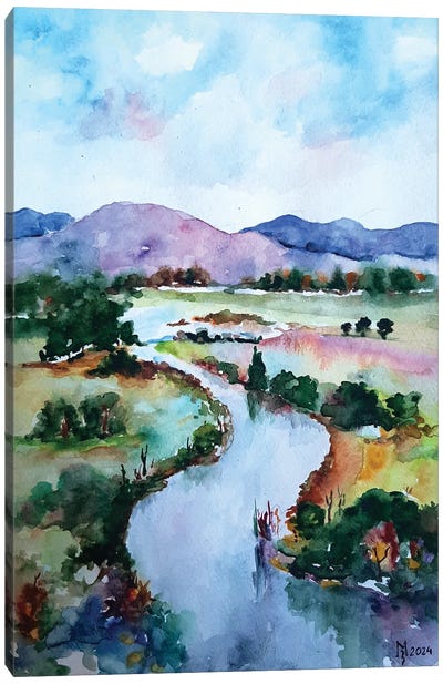 River Canvas Art Print - Zoran Mihajlovic Muza