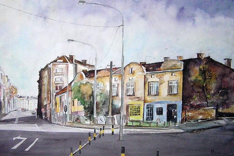 City Square by Zoran Mihajlovic Muza wall art