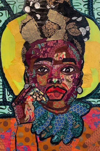 Contemporary Collage: Portrait by Zsudayka Nzinga