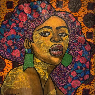 Yellow by Zsudayka Nzinga art print