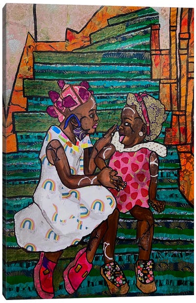 Big Sister Advice Canvas Art Print - Zsudayka Nzinga