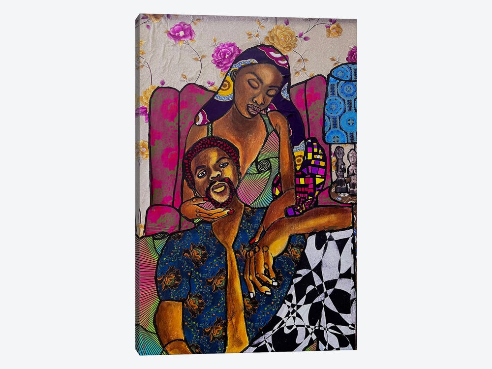 Black Love III by Zsudayka Nzinga 1-piece Art Print
