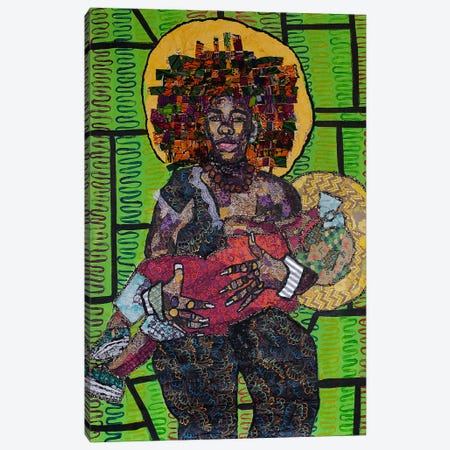 Breastfeeding I Canvas Print #ZNZ5} by Zsudayka Nzinga Canvas Artwork