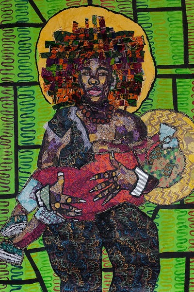 Contemporary Collage: Breastfeeding I by Zsudayka Nzinga