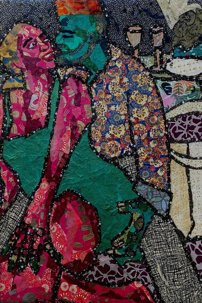 Contemporary Collage: Date Night by Zsudayka Nzinga