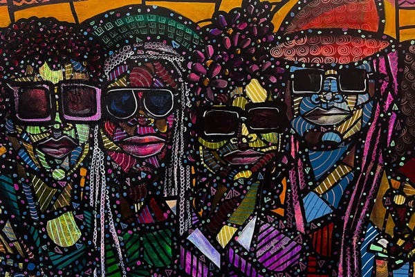 Contemporary Collage: Dusk by Zsudayka Nzinga