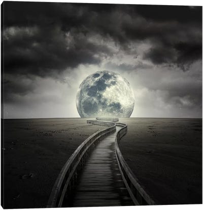 Full Moon Canvas Art Print - Composite Photography