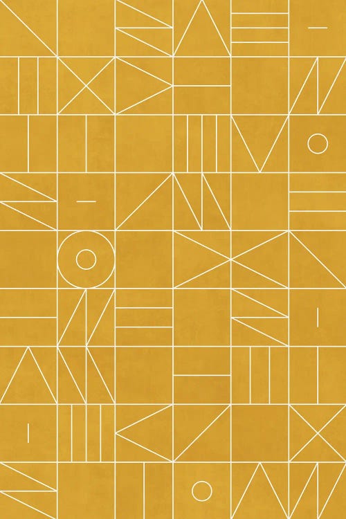My Favorite Geometric Patterns No.4 - Mustard Yellow