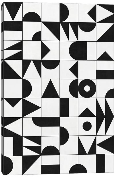 My Favorite Geometric Patterns No.10 - White Canvas Art Print - Zoltan Ratko