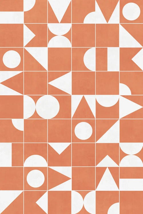 My Favorite Geometric Patterns No.14 - Coral by Zoltan Ratko wall art