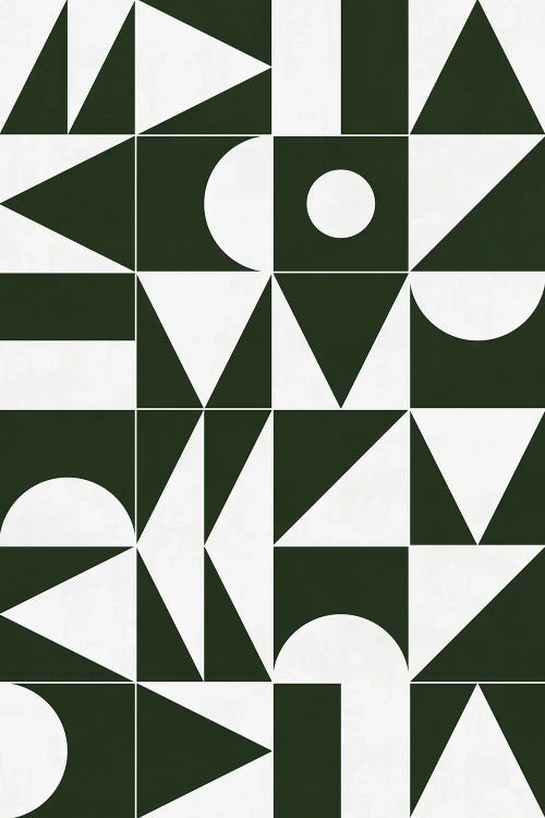 My Favorite Geometric Patterns No.15 - Deep Green