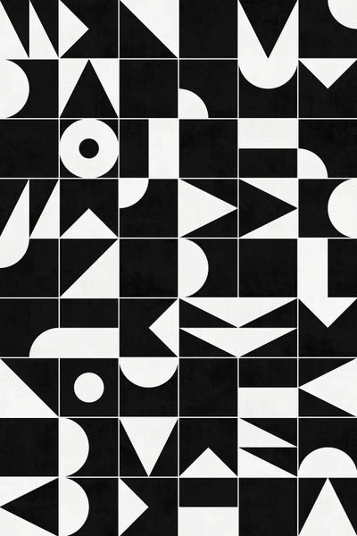 Abstract: My Favorite Geometric Patterns No.18 - Black by Zoltan Ratko