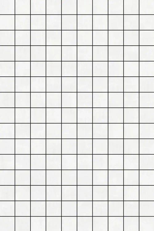 Small Grid Pattern - White