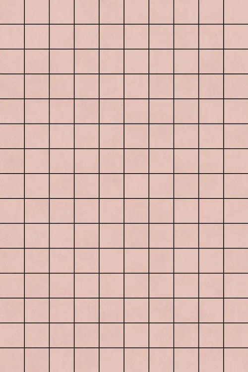 Small Grid Pattern - Pale Pink