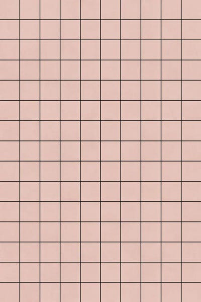 Small Grid Pattern - Pale Pink