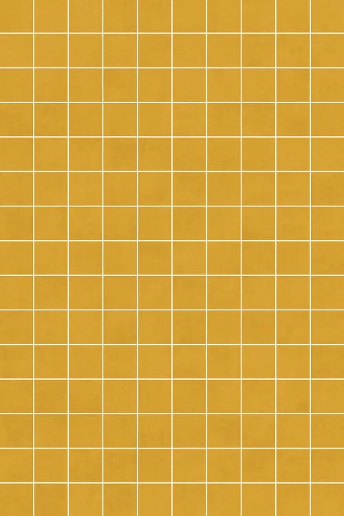 Small Grid Pattern - Mustard Yellow