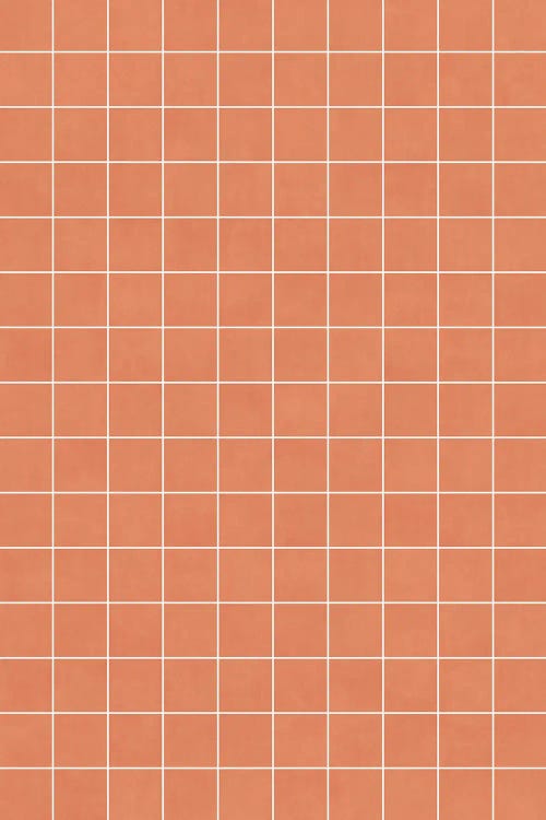 Small Grid Pattern - Coral