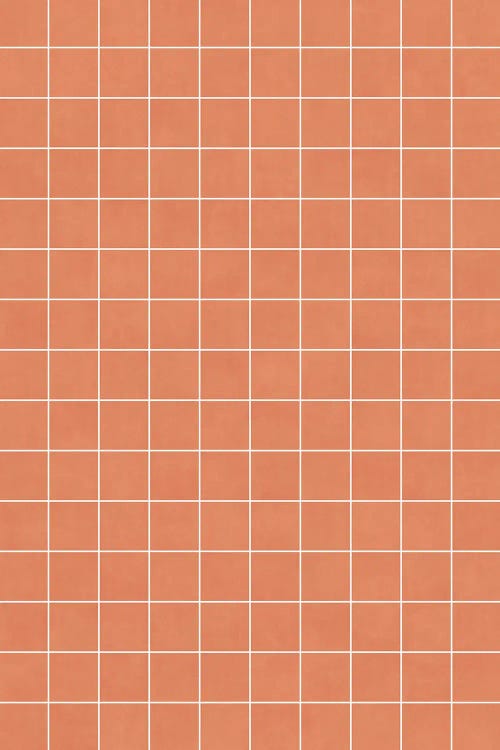 Small Grid Pattern - Coral