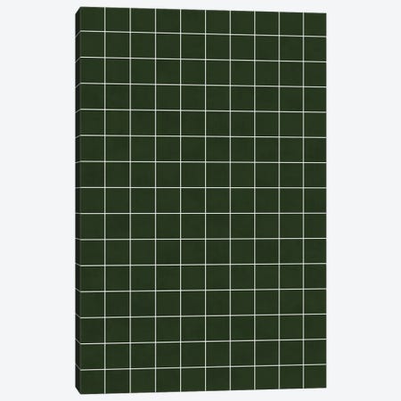 Small Grid Pattern - Deep Green Canvas Print #ZRA120} by Zoltan Ratko Canvas Artwork