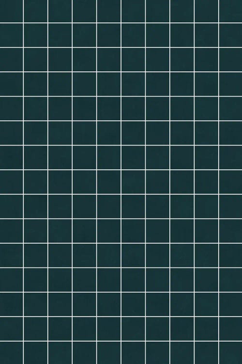 Small Grid Pattern - Green Tinted Navy Blue