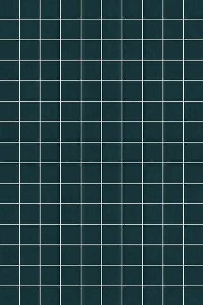 Small Grid Pattern - Green Tinted Navy Blue