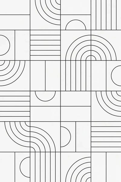 Zoltan Ratko: My Favorite Geometric Patterns No.19 - White by Zoltan Ratko