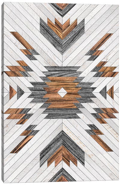 Urban Tribal Pattern No.8 - Aztec - Wood Canvas Art Print - Patterns