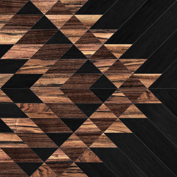 Urban Tribal Pattern No.11 - Aztec - Wood