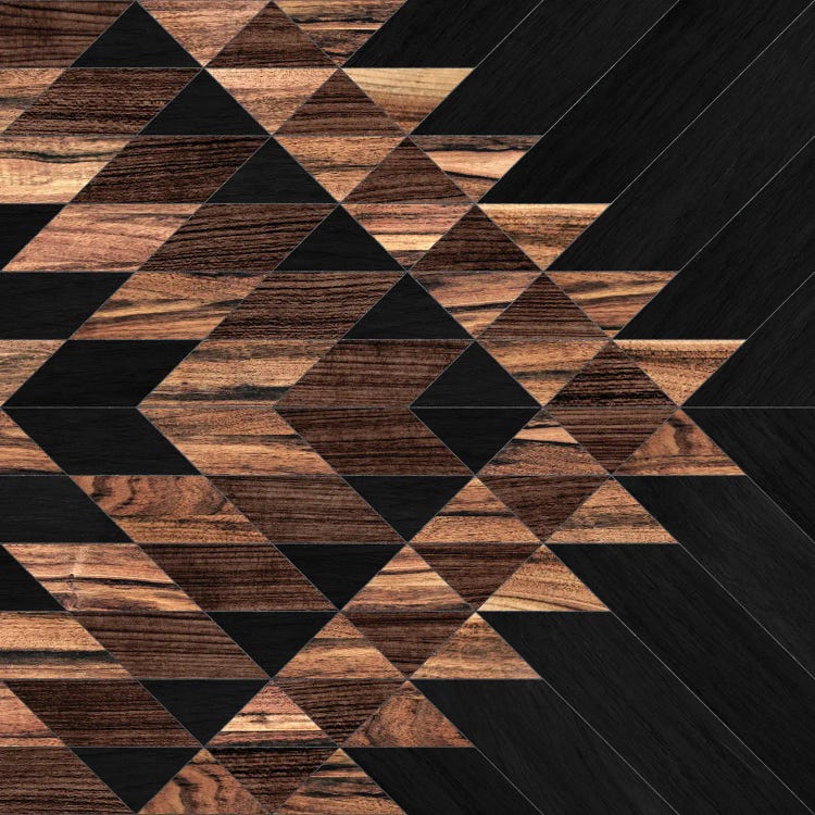 Urban Tribal Pattern No.11 - Aztec - Wood