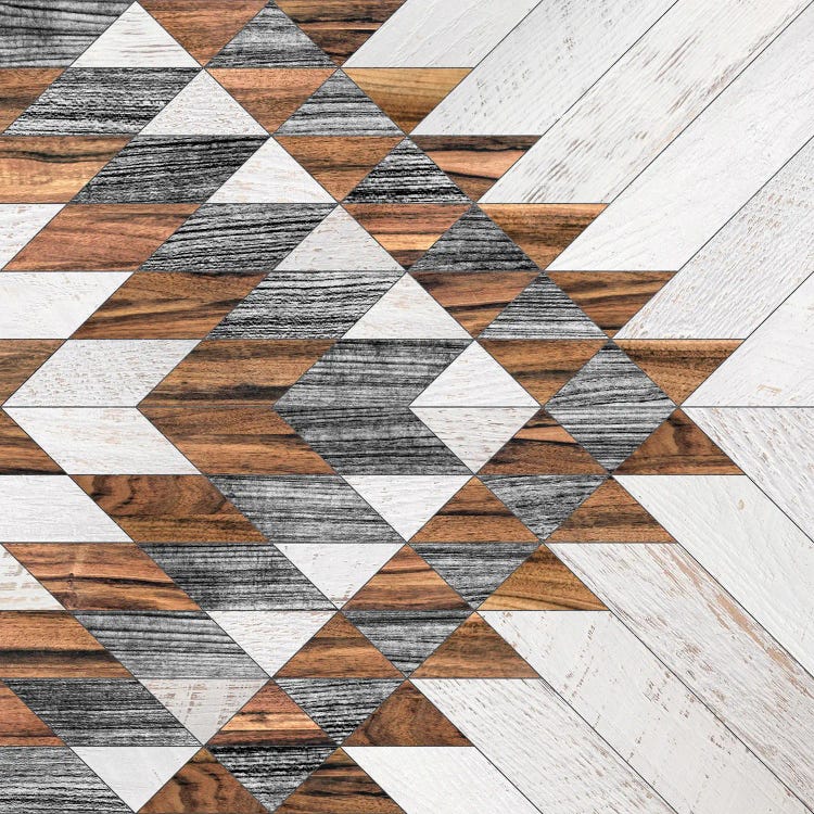 Urban Tribal Pattern No.12 - Aztec - Wood