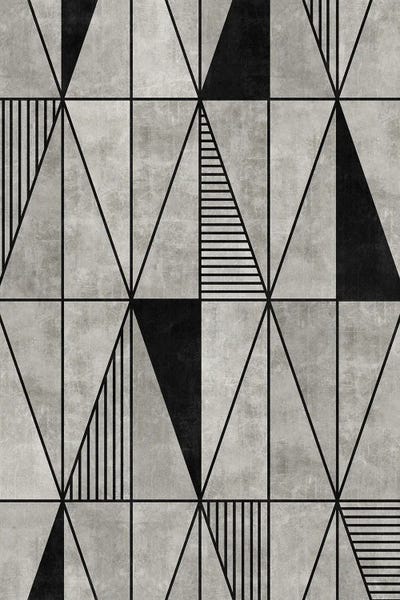Concrete Triangles by Zoltan Ratko framed wall art
