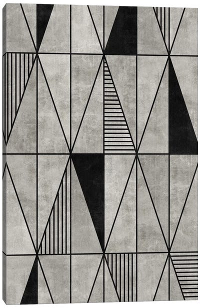 Concrete Triangles Canvas Art Print - Zoltan Ratko