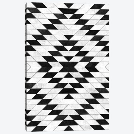Urban Tribal Pattern No.15 - Aztec - White Concrete Canvas Print #ZRA64} by Zoltan Ratko Canvas Art