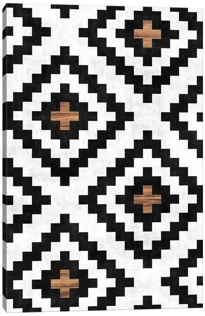 Urban Tribal Pattern No.16 - Aztec - Concrete and Wood Canvas Art Print - Global Patterns