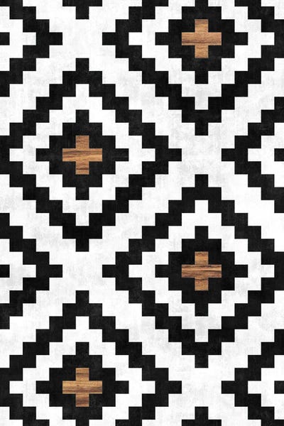 Tribal: Urban Tribal Pattern No.16 - Aztec - Concrete and Wood by Zoltan Ratko