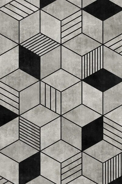 Concrete Cubes 2 by Zoltan Ratko framed wall art