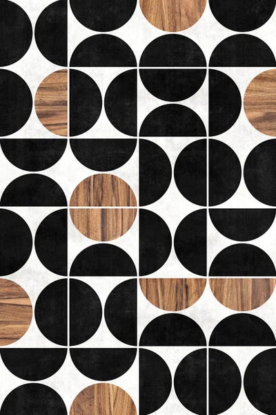Mid-Century Modern Pattern No.1 - Concrete and Wood