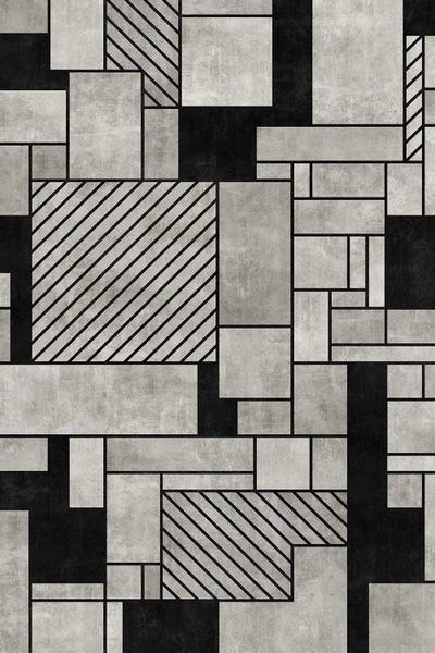 Random Concrete Pattern by Zoltan Ratko framed wall art