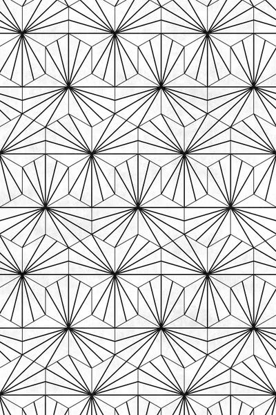 Hexagonal Pattern - White Concrete