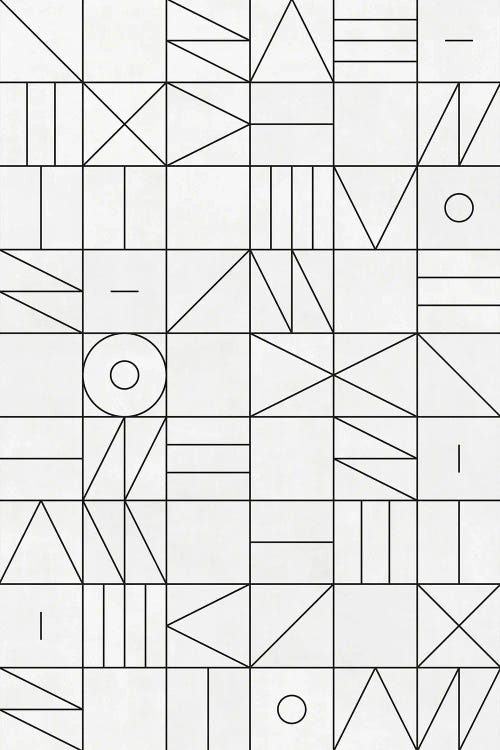 My Favorite Geometric Patterns No.1 - White