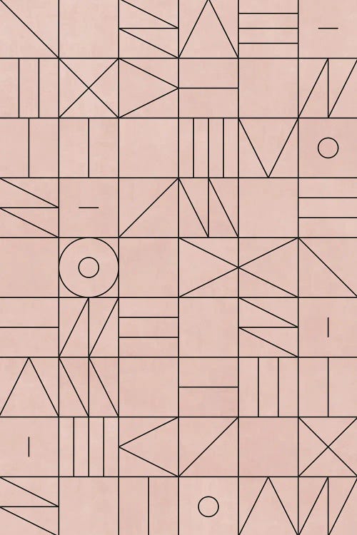 My Favorite Geometric Patterns No.2 - Pale Pink