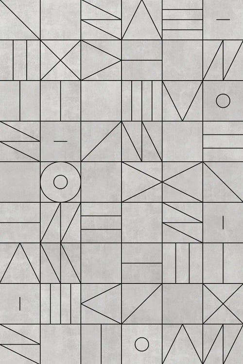 My Favorite Geometric Patterns No.3 - Grey