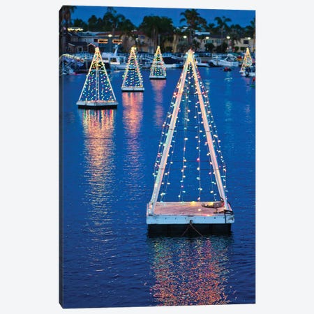 Christmas Trees In The Bay Canvas Print #ZSC103} by Zoe Schumacher Art Print
