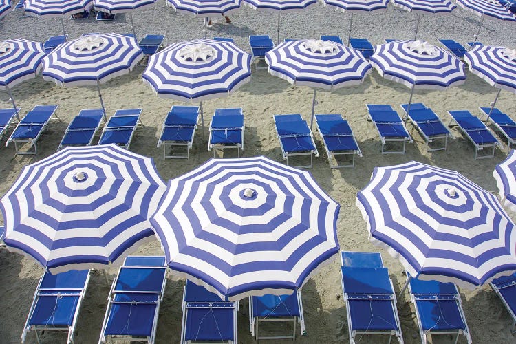 Blue Umbrellas...One Is Not Enough by Zoe Schumacher wall art
