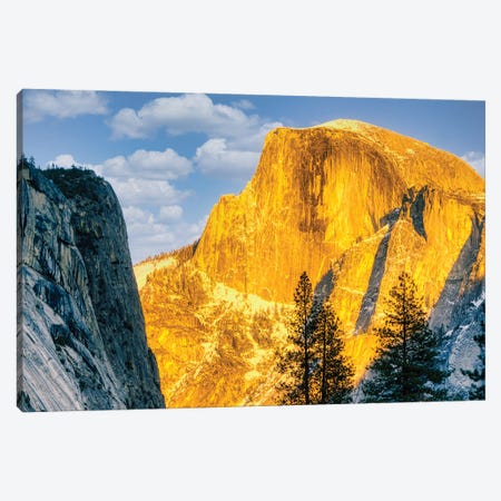 Sunset Glow At Half Dome Canvas Print #ZSC121} by Zoe Schumacher Canvas Art Print