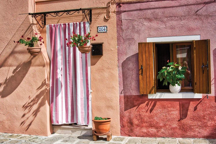 The Vibarant Colos Of A Burano Front Door by Zoe Schumacher wall art