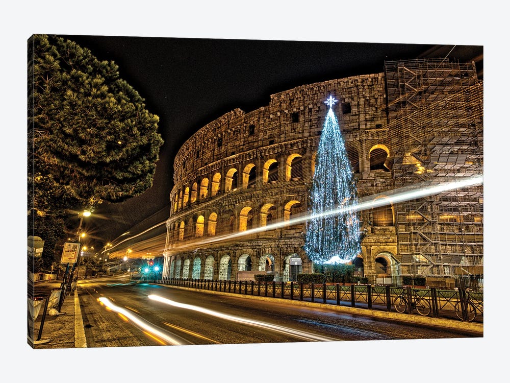 Christmas In Rome by Zoe Schumacher 1-piece Canvas Art